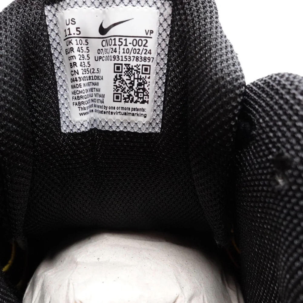 NEW Size 11.5 Men's Nike Shox TL Sneakers CN0151-002 Black/Dynamic Yellow-Silver - Picture 2 of 8